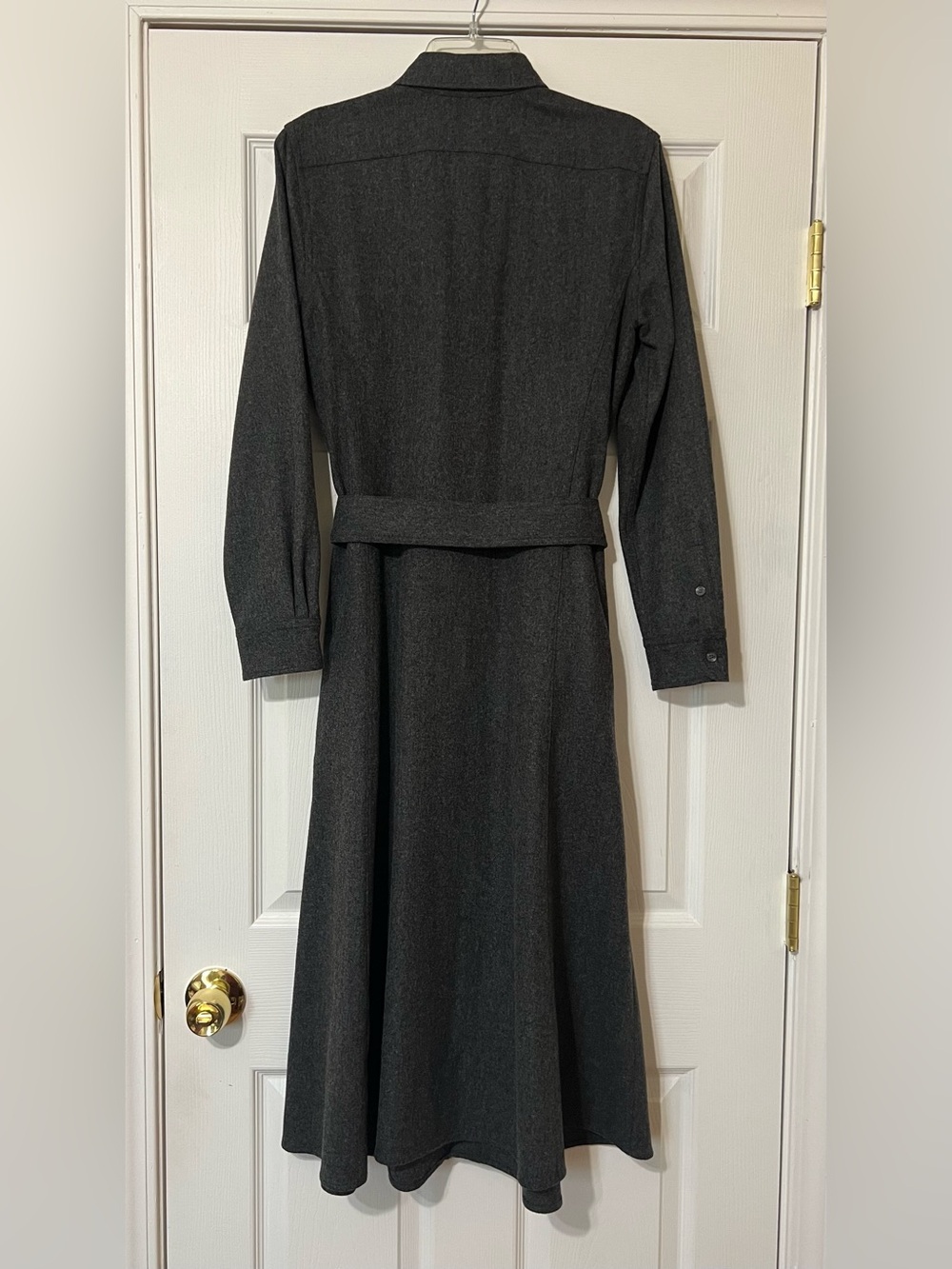 Polo Ralph Lauren Utility Wool Belted Midi Shirtdress - Picture 8 of 10